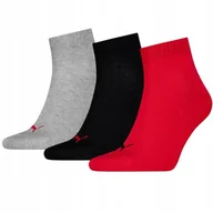 Skarpetki męskie - Skarpety Puma Quarter Plain 3 pary 938589-07 multikolor 39-42 - miniaturka - grafika 1