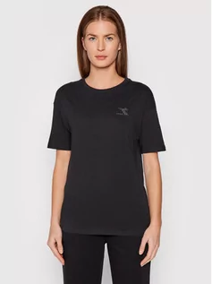 Koszulki i topy damskie - Diadora T-Shirt Blink 102.177789 Czarny Regular Fit - grafika 1