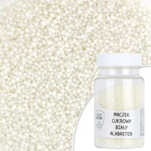 Posypka cukrowa MACZEK BIAŁY ALABASTER Sweet Decor, 75 g - Dodatki do ciast w proszku - miniaturka - grafika 1