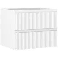 Szafki łazienkowe - Mexen Rivel szafka łazienkowa podumywalkowa 60 cm, 2 szuflady, ryflowana , biała mat - 91A20-06047-2-BFF01 - miniaturka - grafika 1