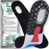 Akcesoria obuwnicze - Sportowe Wkładki do Butów Amortyzujące na Bolące Stopy Ostrogi Pięty 35-40 - miniaturka - grafika 1
