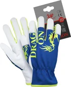 Rękawice robocze - RLDRAGON - Rękawice ochronne wykonane z wysokiej jakości skóry koziej - 10 - miniaturka - grafika 1