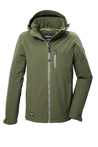 G.I.G.A. DX Męska kurtka softshellowa/kurtka outdoorowa z odpinanym kapturem GW 29 MN SFTSHLL JCKT, ciemnooliwkowa, S, 41866-000