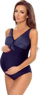 Stroje kąpielowe - Vivisence Vivisence 3503 granatowy 36 Kostium kąpielowy jednoczęściowy - miniaturka - grafika 1