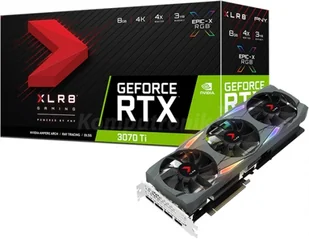 PNY Karta graficzna GeForce RTX 3070 Ti XLR8 Gaming Uprising Edition 8GB GDDR6X VCG3070T8TFXMPB VCG3070T8TFXMPB - Karty graficzne - miniaturka - grafika 1