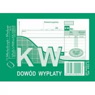 Druki akcydensowe - Michalczyk&Prokop KW DOWÓD WYPŁATY A6 WIELOKOPIA 402-5 - miniaturka - grafika 1