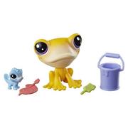 Figurki dla dzieci - Hasbro Para zwierzaków żaba i jaszczurka + akcesoria - miniaturka - grafika 1