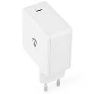 Ładowarki do telefonów - Ładowarka sieciowa Nedis GaN, 1×USB-C, 100W (WCGPD100W100WT) Biała - miniaturka - grafika 1