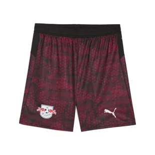 Męskie szorty RB Leipzig 25/26 PUMA Black Fast Red - Spodnie sportowe męskie - miniaturka - grafika 1