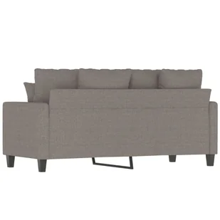 Sofa 2-osobowa, kolor taupe, 140 cm, tapicerowana tkaniną - Sofy i kanapy - miniaturka - grafika 6