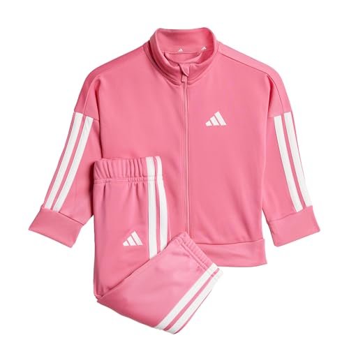 adidas uniseks-baby ESSENTIALS CLIMACOOL TRACKSUIT, pink fusion/white, 0-3 Months