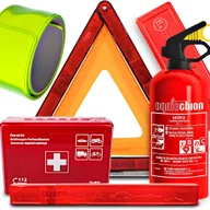 Akcesoria motoryzacyjne - Gaśnica Ogniochron 1kg Apteczka Trójkąt Ostrzegawczy Opaska Odblaskowa - miniaturka - grafika 1