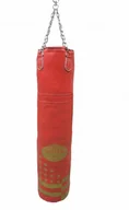 Worki treningowe - MASTERS FIGHT EQUIPMENT, Worek bokserski skórzany, 150/35 cm pełny WWS-STAR, czerwony - miniaturka - grafika 1