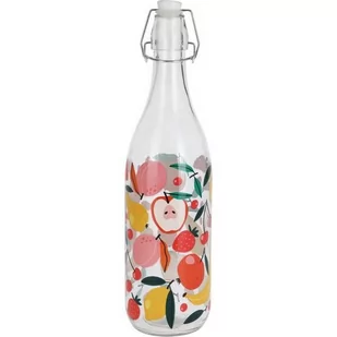 Butelka szklana z zamnięciem clip Fruit, 1 l - Pojemniki kuchenne - miniaturka - grafika 1