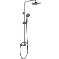 Panele prysznicowe - Kolumna natryskowa z baterią LUGA chrom - miniaturka - grafika 1