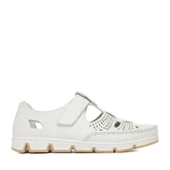 Półbuty damskie - Półbuty Rieker CEO-49958-81 Biały - miniaturka - grafika 1