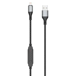 Dudao kabel USB - Lightning 5 A 1 m timer wyłącznik czasowy 1 - 5 godzin czarny (L7xsL) - Kable USB - miniaturka - grafika 3