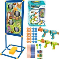 Zabawki interaktywne dla dzieci - Strzelanie Do Celu Stojąca Tarcza Strzelecka Pistolety Naboje Piankowe Zest - miniaturka - grafika 1