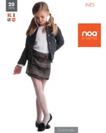 Rajstopy dziecięce - Noq by Knittex Dziecięce rajstopy Ines 20 den bianco, 152-158 - miniaturka - grafika 1