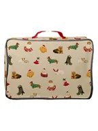 Torby podróżne - The Wild Hug Torba "Woofing Christmas" w kolorze beżowo-czerwonym - 36 x 25 x 11 cm - miniaturka - grafika 1