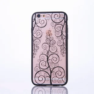 Etui na telefon komórkowy Mandala do Apple iPhone 8 Etui ochronne z motywem kwiatowym Pokrowiec na torbę Bumper Czarny - Etui i futerały do telefonów - miniaturka - grafika 1