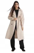 Płaszcze damskie - TRENDYOL BEŻOWY PŁASZCZ KLASYCZNY JEDNORZĘDOWY Z KLAPAMI 42 5AA - miniaturka - grafika 1