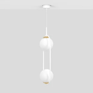 Podwójna lampa wisząca z białymi kloszami K-5301 z serii ARLENA - Lampy sufitowe - miniaturka - grafika 1