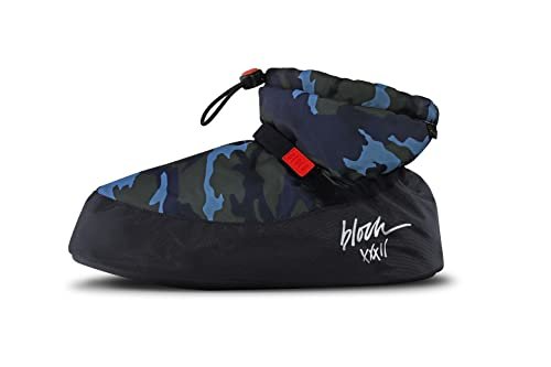 Bloch Damskie sztyblety Ankle Warm Up Boot, Niebieski wzór moro, Medium