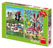 Puzzle - Dino Krecik się cieszy 2x 48 elementów - miniaturka - grafika 1