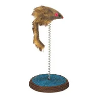 Zabawki dla kotów - Zabawka sprężyna / myszka 12 cm K048 - miniaturka - grafika 1