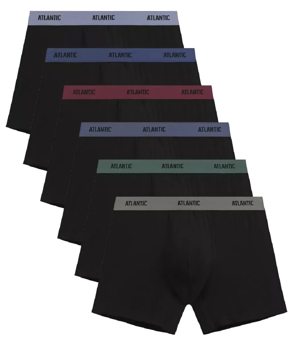 Męskie klasyczne bokserki z bawełny ATLANTIC 6SMH-005 6-PACK XXL