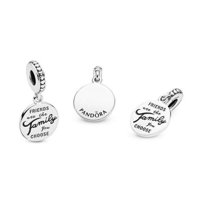 Zawieszka Charm - Pandora - Srebro 925 - Czarna emalia - Oryginał - Kobieta