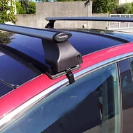 Bagażniki dachowe - Zestaw bagażnika dachowego Twinny Load F02 Alu Flybar Tesla 3 - miniaturka - grafika 1