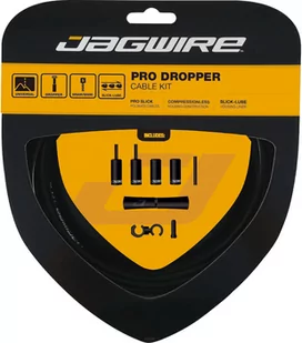 Jagwire Pro Dropper Cable Kit for Dropper Post, czarny  2022 Akcesoria do sztyc - Części rowerowe - miniaturka - grafika 1