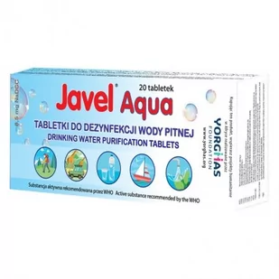 JAVEL Tabletki do uzdatniania wody AQUA - Akcesoria turystyczne - miniaturka - grafika 1