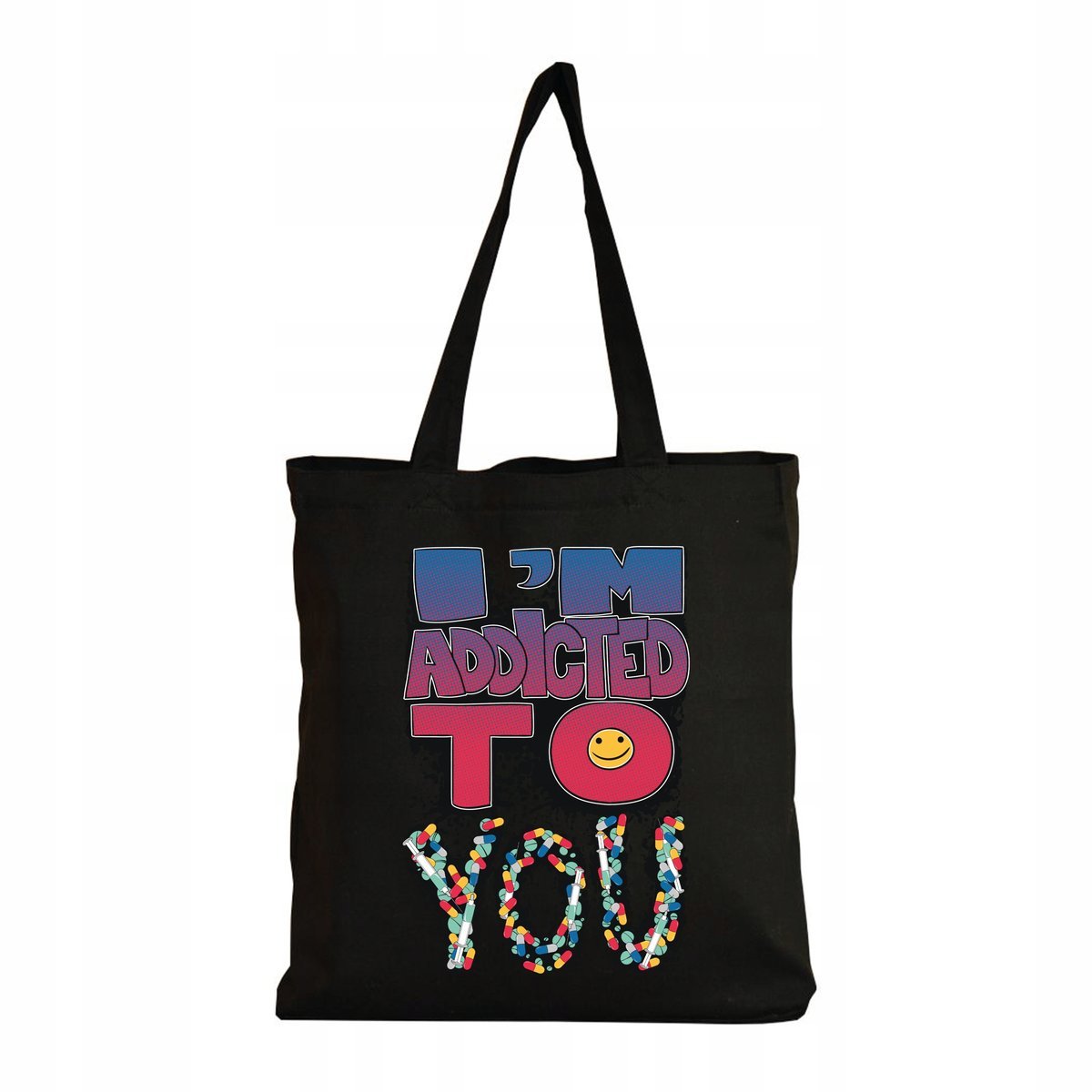 Eko Torba na ramię Zakupy Shopper Torebka Bawełniana Im Addicted to you