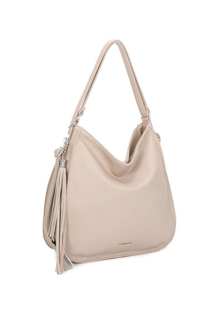 Stylowa Damska Torebka Shopper 2w1 Plecak LUIGISANTO Ciemny Beż