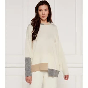 BOSS Wełniany sweter | Oversize fit - Swetry damskie - miniaturka - grafika 1