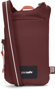 Torba antykradzieżowa na ramię Pacsafe Go Tech 0,2L- Garnet Red - Torebki damskie - miniaturka - grafika 1