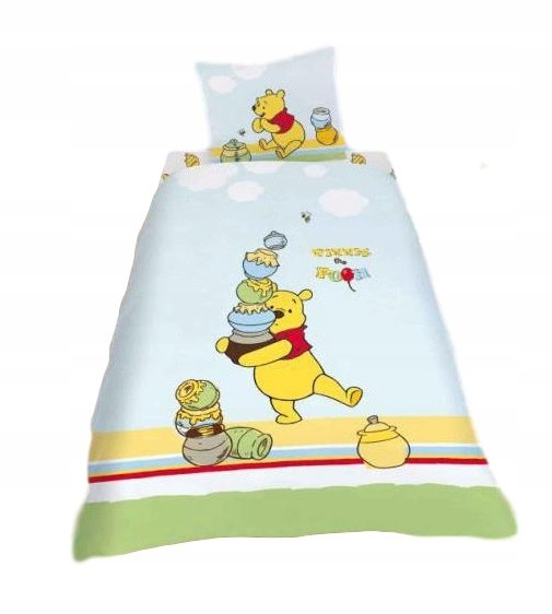 pościel bawełniana Kubuś Puchatek i przyjaciele 160x200