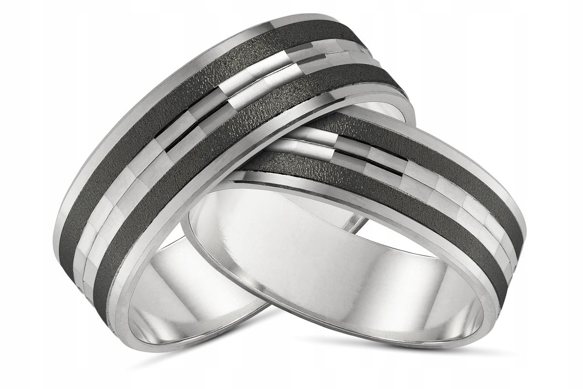 Obrączka srebrna próba 925+GRAWER 6 mm OB25 ŚLUB