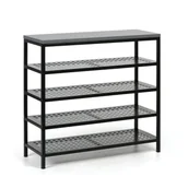 Szafki na buty - Szafka na buty, 949 x 1000 x 360 mm, grafitowy - miniaturka - grafika 1