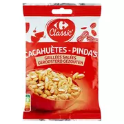 Orzeszki - Carrefour Classic Orzeszki ziemne prażone solone 250 g - miniaturka - grafika 1