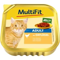 Mokra karma dla kotów - MultiFit Miska Adult Jelly Drób 16x100 g - miniaturka - grafika 1
