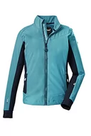 Kurtki damskie - Killtec Damska kurtka softshell ze stójką KOW 102 WMN SFTSHLL JCKT, turkusowa, 50, 38592-000 - miniaturka - grafika 1