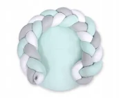 Poduszki do karmienia - Gniazdko / mata do zabawy 2 w 1 biały jasna mięta - miniaturka - grafika 1