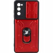 Etui i futerały do telefonów - Bizon Etui Case Camshield Card Slot Ring Galaxy S20 FE czerwone BCCSCSRGALS20FERD - miniaturka - grafika 1
