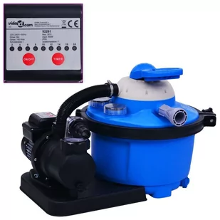 vidaXL Piaskowa pompa filtrująca z zegarem, 450 W, 25 L - Akcesoria do basenów - miniaturka - grafika 1