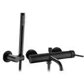 Baterie wannowe i prysznicowe - Rea Ceramika Bateria wannowa Lungo Black B6634 B6634 - miniaturka - grafika 1