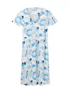 Sukienki - TOM TAILOR Damska letnia sukienka ze wzorem i paskiem do wiązania, 31803 - Pink Shapes Design, 32 - miniaturka - grafika 1